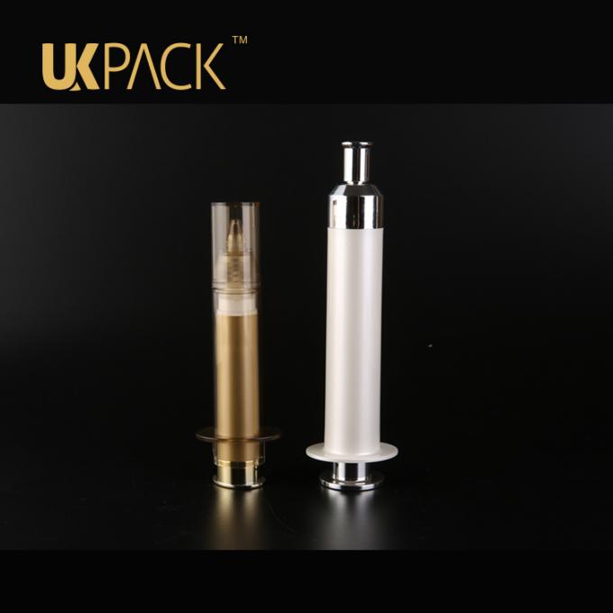 UKPACK 10 밀리람베르트 바늘 튜브형 공기 없는 병, 화장용 공기 없는 펌프 병