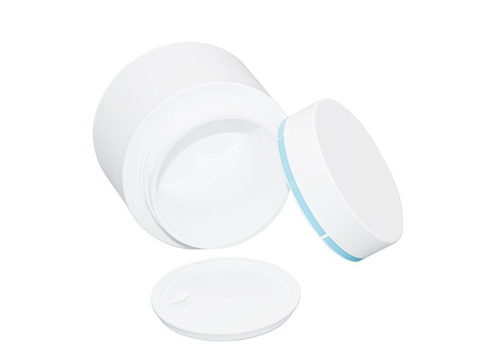 Sustainable Double Wall 50ml 100ml PP Cosmetic Cream Jars Environmental Protection Packaging