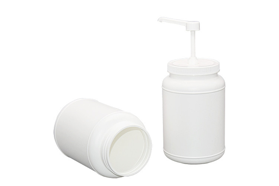 Square Head Sauce Dispenser Pump Food Grade 3000ml HDPE Container Set