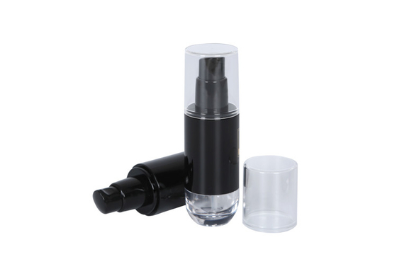 Empty 1.7oz Acrylic Black Makeup Foundation Dispenser Bottle Cosmetic Pump Bottle