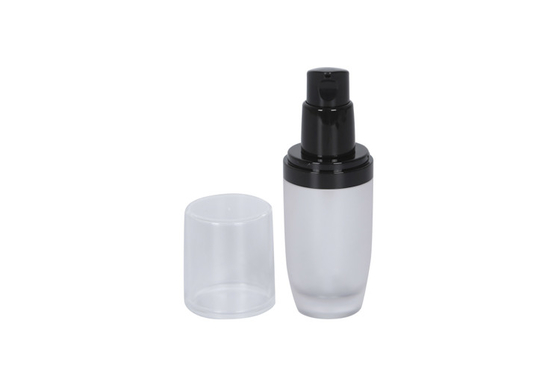 Custom Frosted Glass Foundation Bottle For Travel Skin Care
