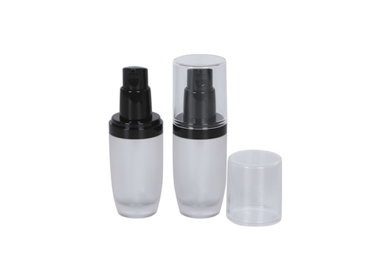 Custom Frosted Glass Foundation Bottle For Travel Skin Care