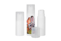 150ml / 200ml / 250ml 사용자 지정 색상 및 로고 PP 공기 없는 병 화장품 포장 용기 UKA21