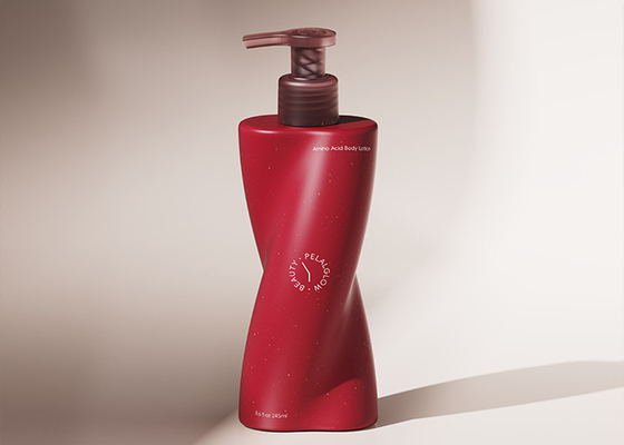 우아한 250ml 구부러진 디자인 펌프 병 샴푸, 몸 씻기 및 손 비누